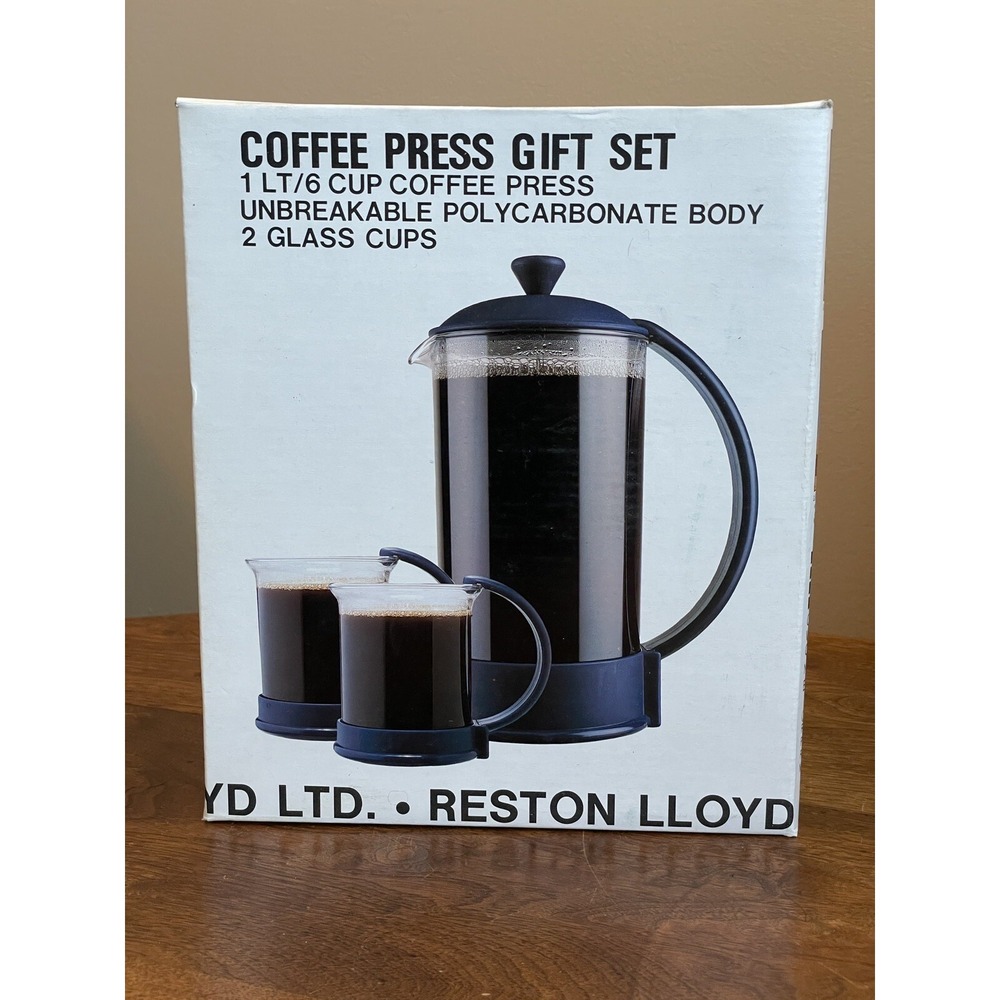 Coffee Press Polycarbonate Two Glass Cups